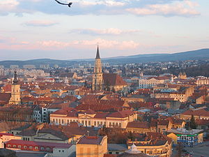 Cluj-Napoca, panorama from the Belvedere