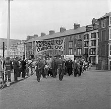 CND rally, in Aberystwyth, Wales, 25 May 1961 CND rally, Aberystwyth (5184388447).jpg