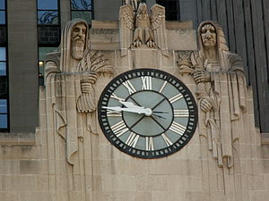 English: Chicago Board of Trade (detail) Franç...