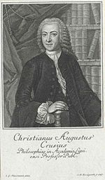 Christian August Crusius in 1747 Christian August Crusius.jpg