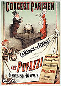 Ça manque de femmes ! spectacle avec les Pupazzi de Lemercier de Neuville (1884)