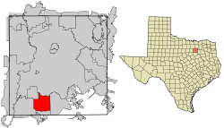 Location of DeSoto in Dallas County, Texas