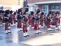 Black Watch of Canada Pipes and Drums at the Montreal St. Patrick's Day Parade in 2017.