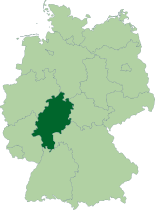 Map of Germany, location of Infobox German Bundesland/Test states highlighted