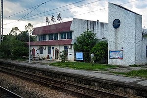 车站撤销前的站房（2019年8月）