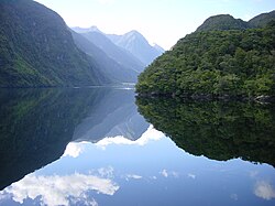 A Doubtful Sound egy ritka derült napon