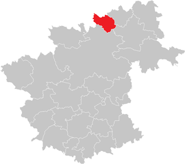 Poloha obce Echsenbach v okrese Zwettl (klikacia mapa)