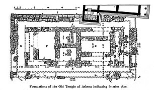 Plan des fondations du temple.