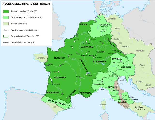 Frankish Empire 768 to 814-it