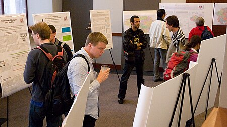 The poster session at Graph Drawing 2009 in Chicago. GD09 Poster Session.jpg