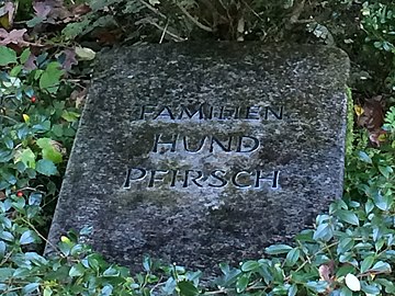 Grabstätte der Familien Hund und Pfirsch auf dem Münchner Waldfriedhof