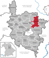 Lage der Gemeinde Hirschau im Landkreis Amberg-Sulzbach