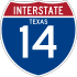 Interstate 14 marker