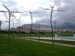 Vista del parque Andrés de Vandelvira.