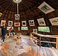 The interior of the spherical house