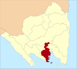 Location within Lampung