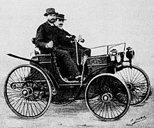 La même année, Louis Rigoulot et Auguste Doriot sur Peugeot Type 3 à moteur V2 Daimler, Paris-Brest-Paris.
