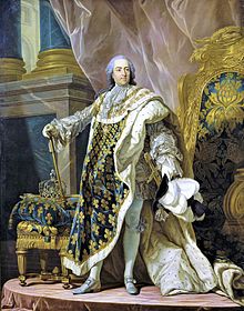 Portrait de Louis XV en costume de sacre par Louis-Michel van Loo.