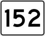 Route 152 marker