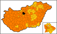 Az első fordulóban győztes jelöltek pártállás szerint   Fidesz megszerzett mandátum   Fidesz vezetés   MSZP vezetés