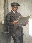 Man onder lantarenpaal, 1914