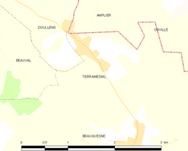 Mapa obce Terramesnil