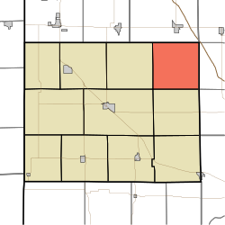 Location of Gilboa Township in Benton County