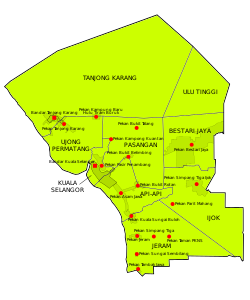 Lokasi Pasangan di Peta Kuala Selangor