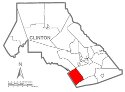 Vị trí trong Quận Clinton, Pennsylvania