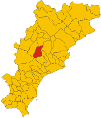 Locatie van Bormida in Savona (SV)