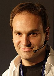 Mark Shuttleworth, 416th person in space and the first from an independent African country (South Africa) Mark Shuttleworth by Martin Schmitt.jpg