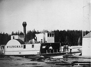 Sidewheeler Multnomah.