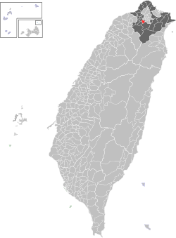 Location of Zhonghe in New Taipei City