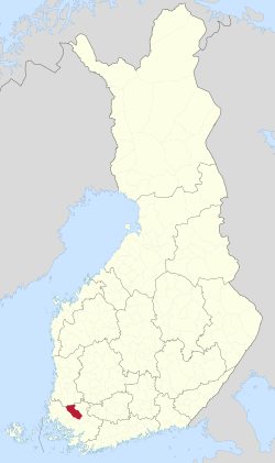 Location of Pöytyä in Finland
