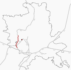 Mapa przebiegu linii kolejowej 432