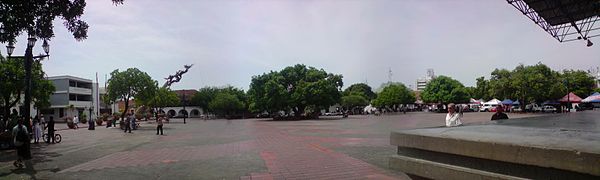 Panorama over het plein Plaza Alfonso López Pumarejo