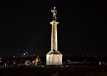 Statue of Victor during night