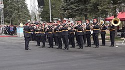 Полицейски оркестър в Центъра за обучение в Залужани край Баня Лука