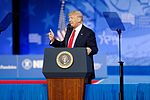 Президент США Дональд Трамп на выставке CPAC 2017 24 февраля 2017 г. Майкл Вадон 05.jpg