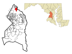 Location of South Laurel, Maryland