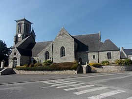 The Church of Saint-Beheau in Priziac