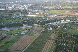 Luftaufnahme der Tatenberger Schleuse