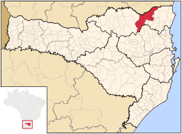 São Bento do Sul – Mappa