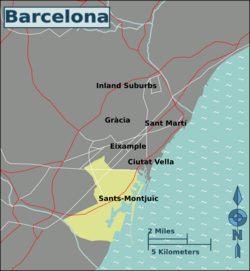 Sants-Montjuïc - Localizzazione