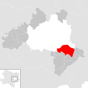 Lage der Gemeinde Schwechat im ehemaligen niederösterreichischen Bezirk Wien-Umgebung (anklickbare Karte)