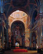 Vista interior de la Catedral Marítima de San Nicolás en San Petersburgo, de Sergey Zaryanko (1843)