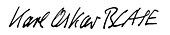 signature de Karl Oskar Blase