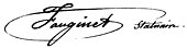 signature de Jacques-Auguste Fauginet