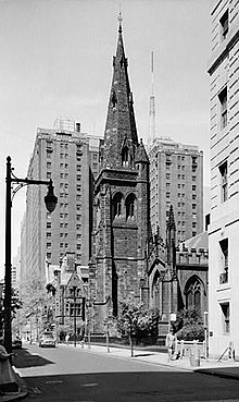 St. Mark's Episcopal Church in 1958 St. Mark's Church (Episcopal), 1625 Locust Street, Philadelphia (Philadelphia County, Pennsylvania).jpg