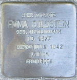 Stolperstein für Emma Goldstein (Kapuzinerstraße 21)